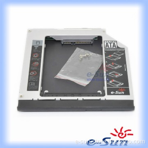 12.7mm 2nd HDD Caddy Kit, SATA-SATA for HP Laptop Series,Plug & Play